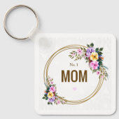 No.1母の日引用文キーリング キーホルダー (正面)