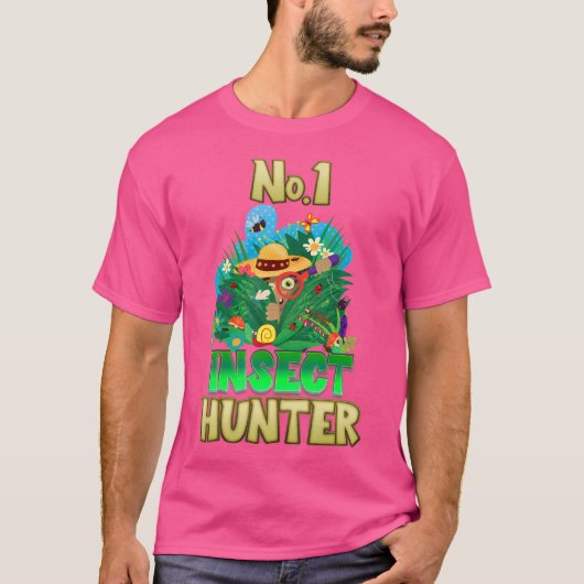 No.1防虫狩り子供へ – 集めるのが大好き tシャツ (正面)