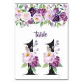 No. 11パープル&ラベンダー水カラーバラ テーブルナンバー (裏面)