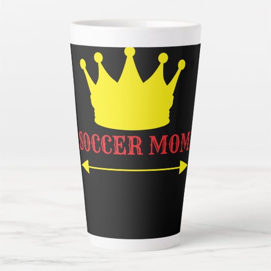 No 1 サッカー母 カフェラテマグ (正面)
