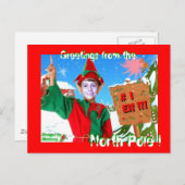 No.1.北極ポストカードからの小妖精や小人案内 ポストカード (正面/裏面)