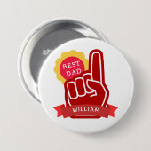 No 1 Best Dad Father's Day Birthday 缶バッジ (正面&裏面)