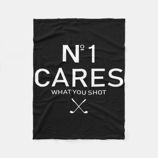 No 1 Cares What You Shot  フリースブランケット (正面)