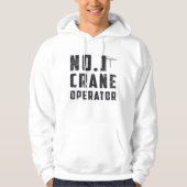 No. 1 Crane Operator Workers Construction Site パーカ (正面)