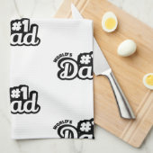 No.1 Dad キッチンタオル (四つ折り)