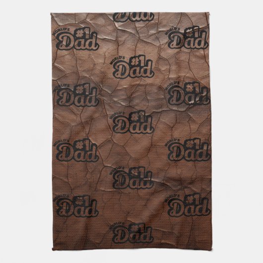No.1 Dad-Leather Look キッチンタオル (縦)