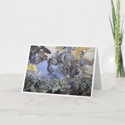 No.2スヴァントヴィトのお祝い、ミュシャ カード (正面)