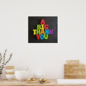 No: 202 TFDGからのBIG THANK YOUポスター ポスター (キッチン)