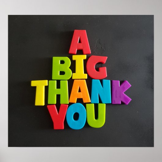 No: 202 TFDGからのBIG THANK YOUポスター ポスター (正面)