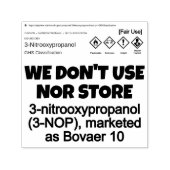 NO 3-NOP by RoseWrites Self Inking Rubber Stamp セルフインキングスタンプ (デザイン)
