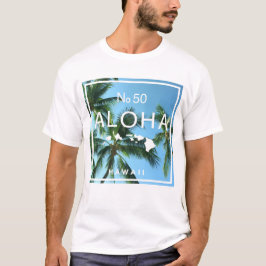 No. 50 Aloha Hawaii Palm Island Paradise Tシャツ