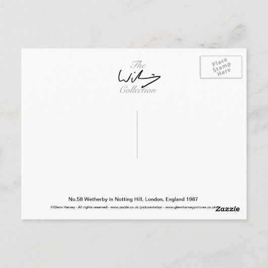 No.58 Wetherby 1987はがき ポストカード (裏面)