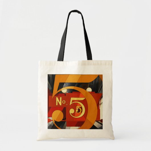 No 5 -姿5 in金ゴールドby Demuth トートバッグ (正面)