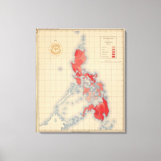 No 6配布テンプレートのシンボルや象徴 キャンバスプリント (正面)