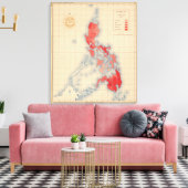 No 6配布テンプレートのシンボルや象徴 キャンバスプリント (インサイチュ (リビング))