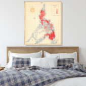 No 6配布テンプレートのシンボルや象徴 キャンバスプリント (インサイチュ (寝室))