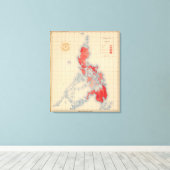 No 6配布テンプレートのシンボルや象徴 キャンバスプリント (インサイチュ (ウッドフロア))