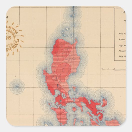 No 6配布テンプレートのシンボルや象徴 スクエアシール (正面)