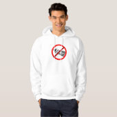 NO A LOS CHEMTRAILS STOP CHEMTRAILS パーカ (正面フル)