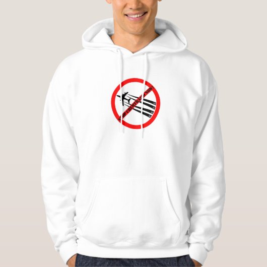 NO A LOS CHEMTRAILS STOP CHEMTRAILS パーカ (正面)