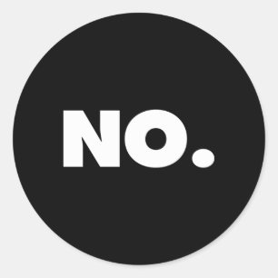 No A TはNoと言う ラウンドシール