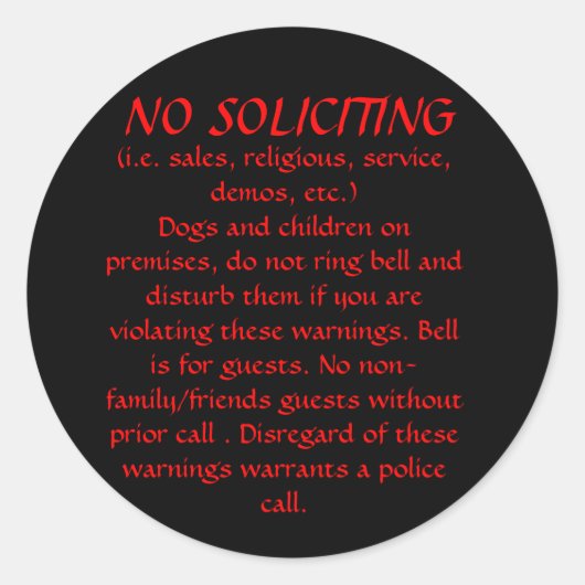 NO ADCINGステッカー（黒） ラウンドシール (正面)