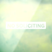 No Adguting Storefrontデカール ウィンドウサイン (シート3)