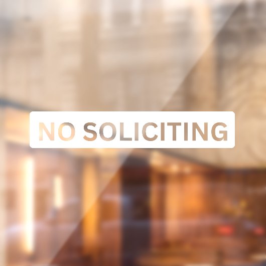 No Adguting Storefrontデカール ウィンドウサイン (シート2)