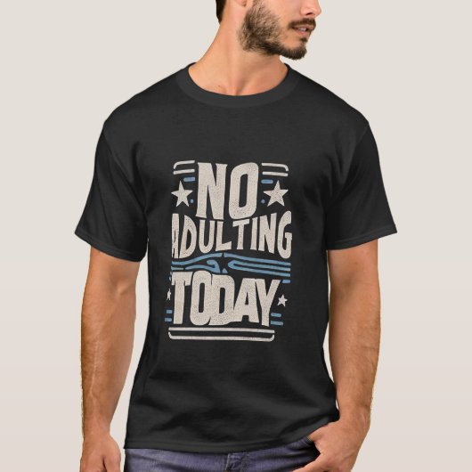 No Admirting Todayおもしろいくつろぎアンチ姦淫 Tシャツ (正面)