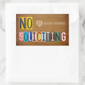 No Advotingライセンスプレートレター署名シール 長方形シール (バッグ)