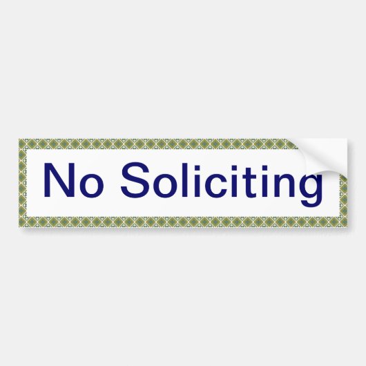 No Advoting Bumperステッカー バンパーステッカー (正面)