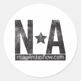 No-Agenda-Stars Small Stickers ラウンドシール