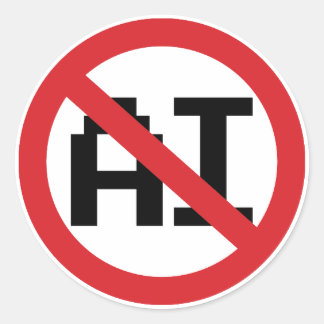 No AI Artificial Intelligence - Resist AI ラウンドシール