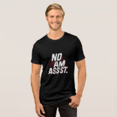 🔥 No Aim Assist – Competitive Gamer Typography トライブレンドＴシャツ (正面全面)