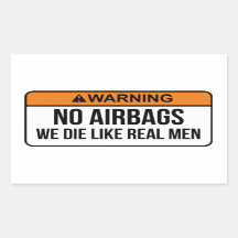 No AirBags男のステッカーのように実在死ぬ
