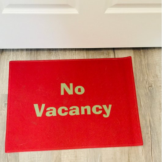No Akirs UnWelcome Mat Burgundyドおもしろいアマット ドアマット