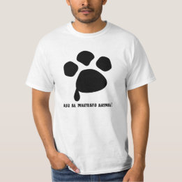 NO AL MALTRATO ANIMAL Tシャツ