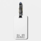 No Alcohol or Firearms luggage tag ラゲッジタグ (裏面縦)