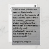 No Alibis – 人種差別について子供たちを教育する ポストカード (正面/裏面)