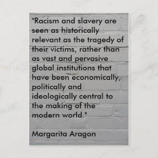 No Alibis – 人種差別について子供たちを教育する ポストカード