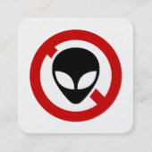 NO ALIENS スクエア名刺 (正面)