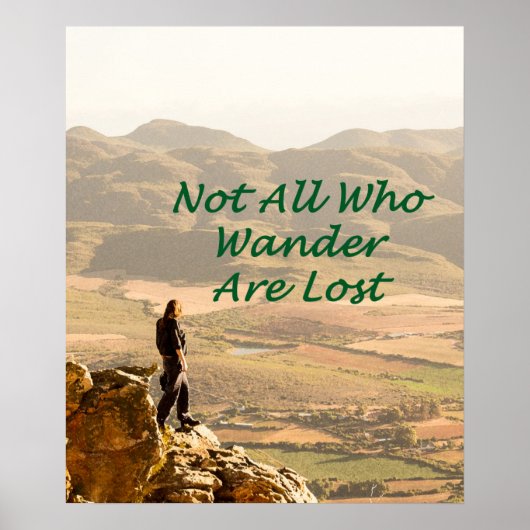 No All Who Wander Are Lost Posters ポスター (正面)