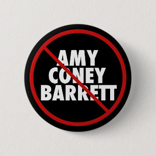 No Amy Coney Barrettが最高裁に投票する 缶バッジ