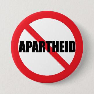 "NO APARTHEID"ピンバックボタン 缶バッジ
