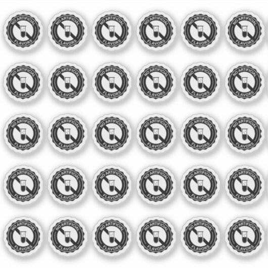 No Artificial Flavors Mini Food Packaging Label シール (正面)