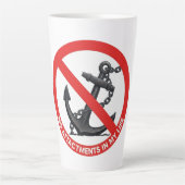 No attachments in my life カフェラテマグ (正面)