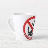 No attachments in my life カフェラテマグ (左アングル)