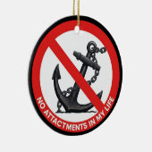 No attachments in my life セラミックオーナメント (右)