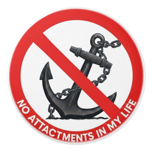 No attachments in my life セラミックノブ (正面)