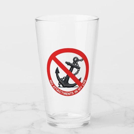 No attachments in my life タンブラーグラス (正面)